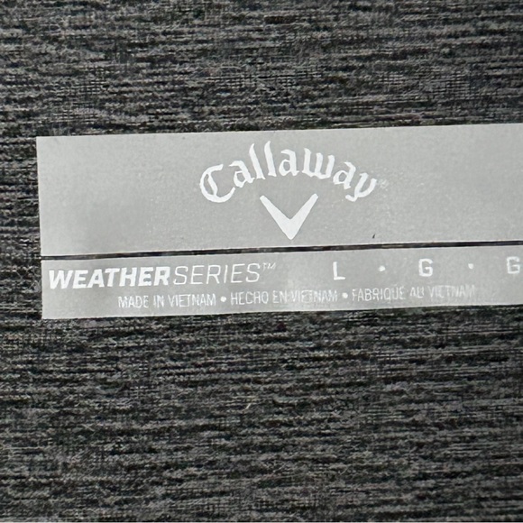 New Callaway Space Dye Gray Black Weather Series Jacket L - Picture 5 of 7